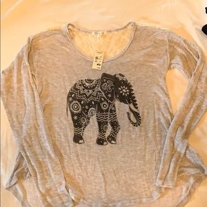 Long sleeve elephant shirt